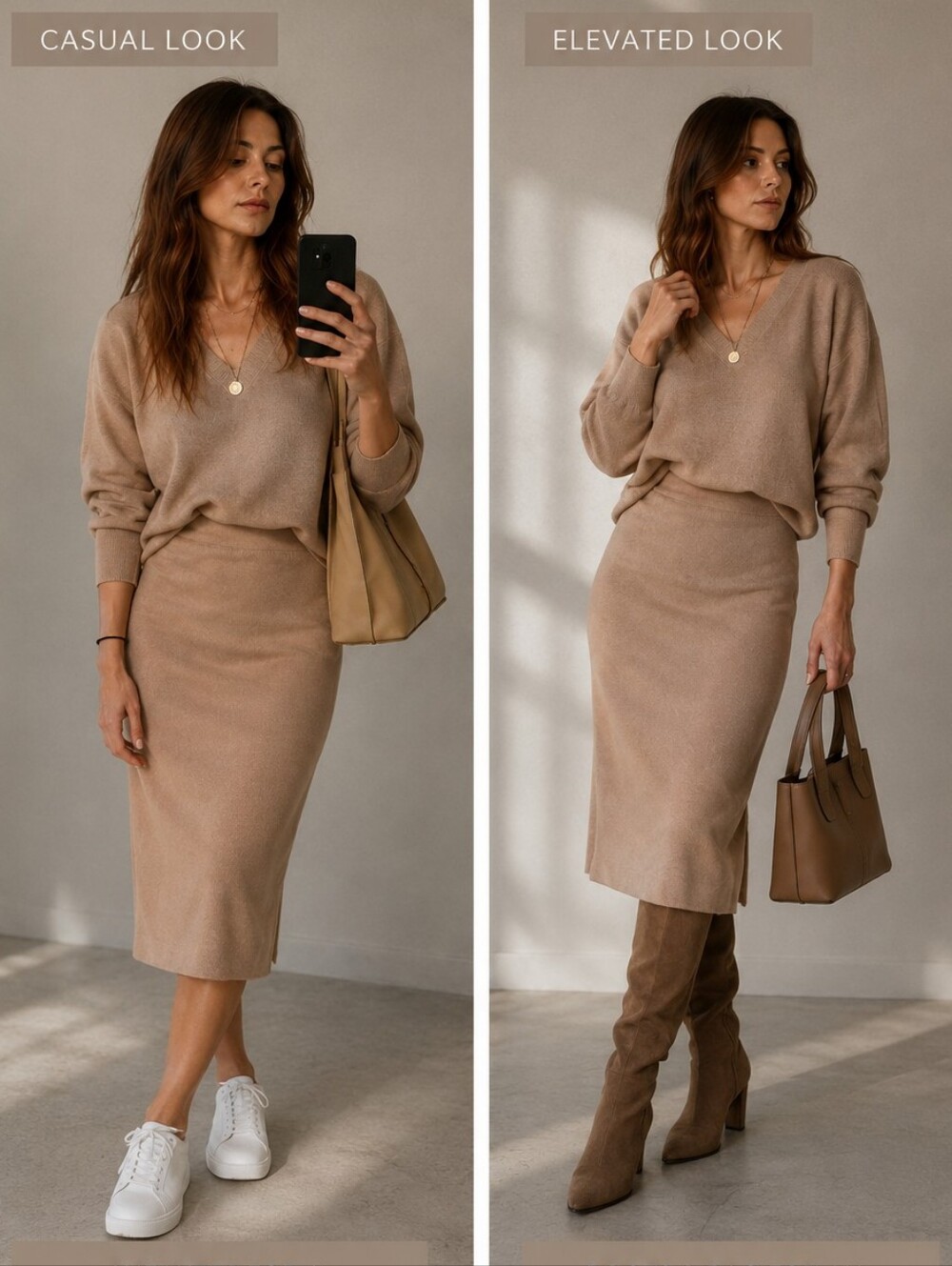 H&M Sweater skirt knit set
